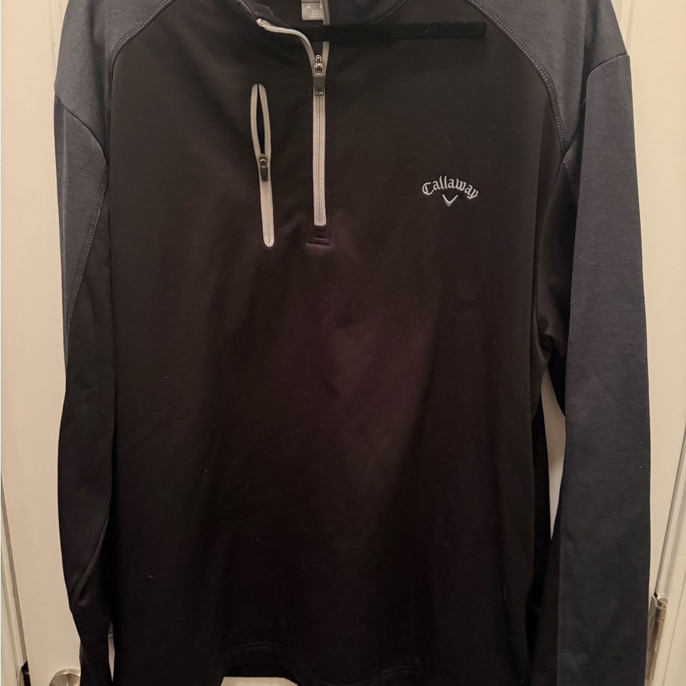 Men’s callaway Black and Gray Quarter-Zip Pullover